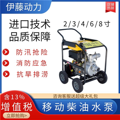 伊藤動(dòng)力3寸防汛應(yīng)急柴油抽水泵YT30DPE-2